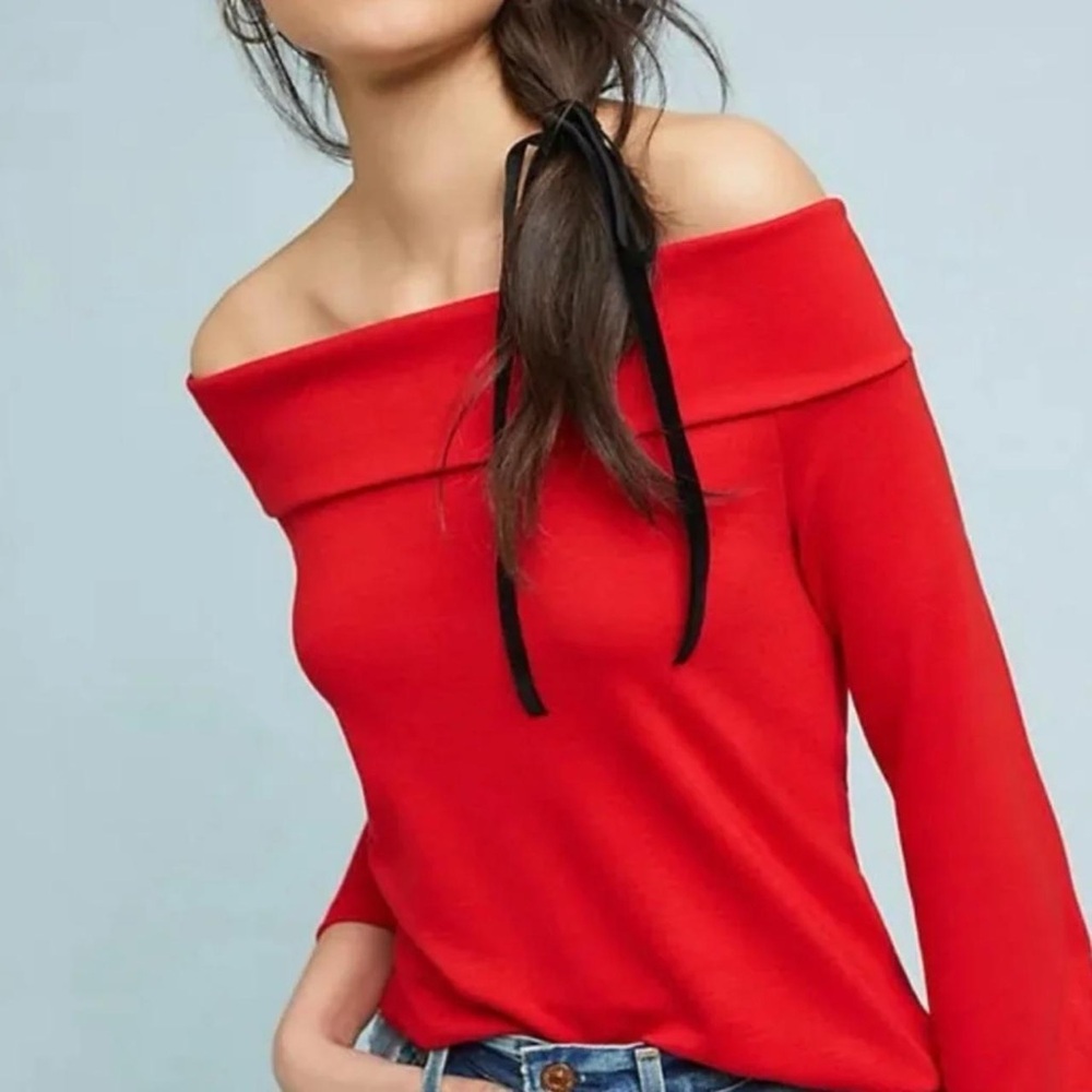 Anthropologie Red Top